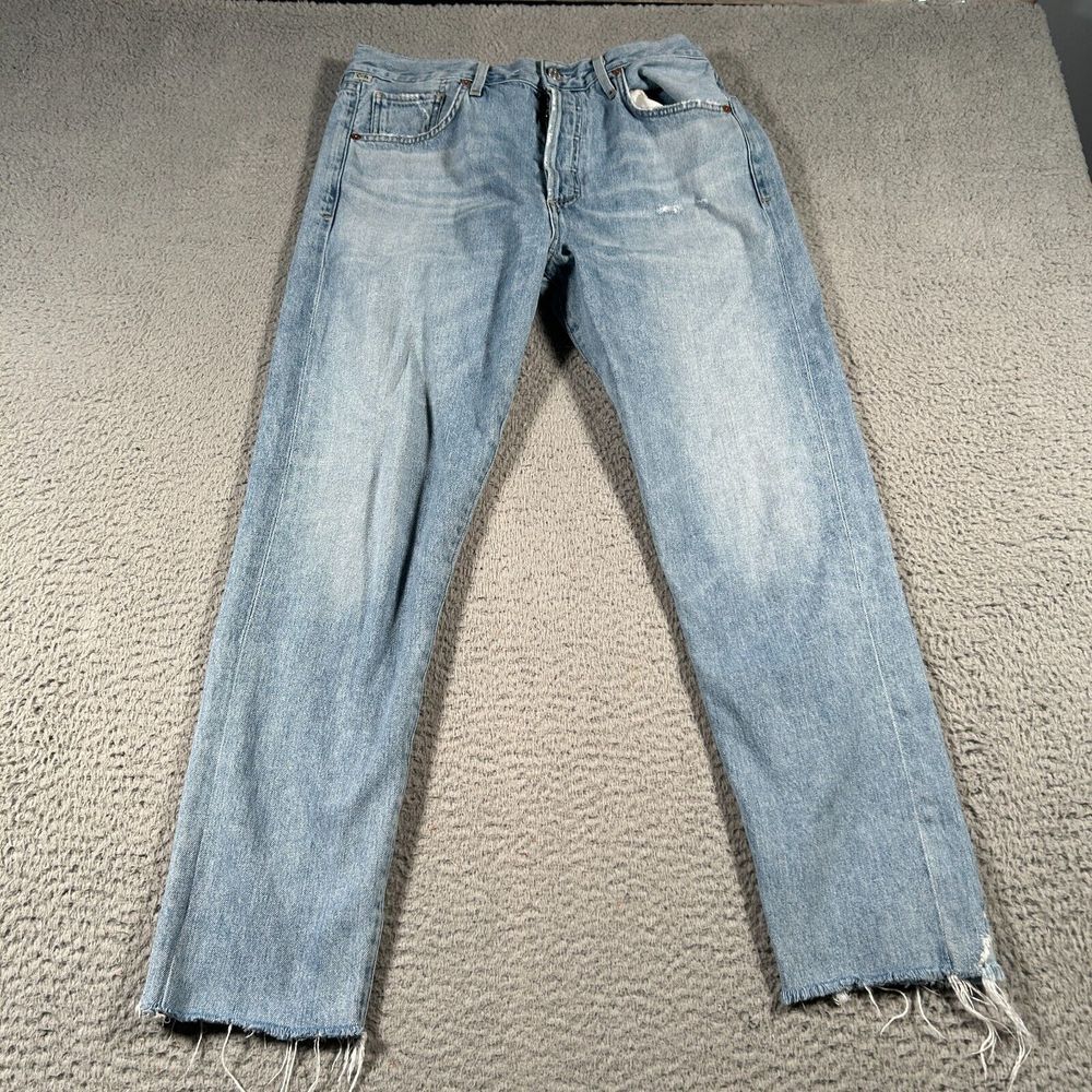 Citizens of Humanity Liya High Rise Classic Fit Crop Jeans light Wash Size 30